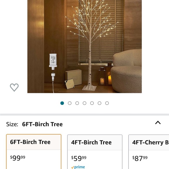 birch tree 6 feet 128L for holiday - Picture 2 of 2